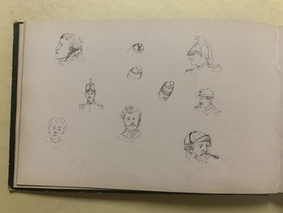 null Album de croquis et caricatures époque XIXème siècle

Environ 35 dessins portraits,...