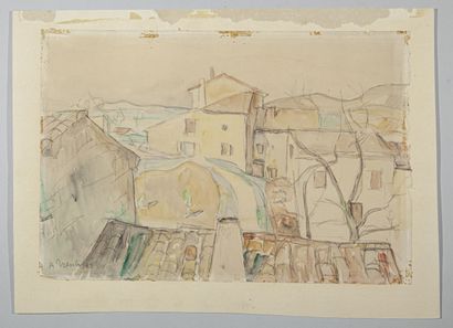 null Albert TRESCH (1881-1948)

Vue d'un village, 1933

Aquarelle, signée et datée...