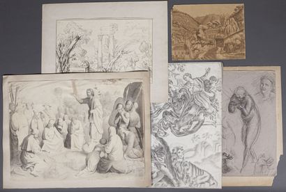 null VARIA DRAWINGS

Set of about 30 drawings, most of them interpretations, in pencil...