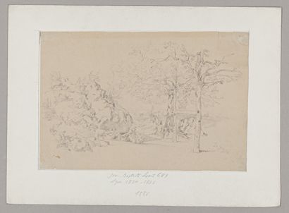 null Ecole Lyonnaise du XIXème siècle

Lot de trois dessins:

-Etude d'arbres par...
