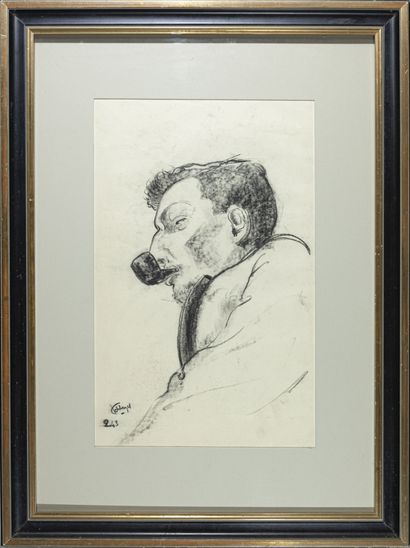 null Fernand SHLEGEL (1920-2002)

Autoportrait, 1943

Fusain sur papier, signé et...