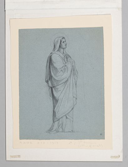 Melchior DOZE (1827-1913) 
Etude de Sainte...