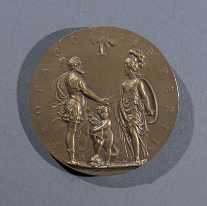 null Médaille en bronze pour le mariage d'Henri IV et Marie de Médicis

Frappe XXe...
