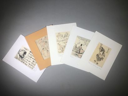 null JAPAN, 19th century

Twenty prints with various themes (many characters), pages...