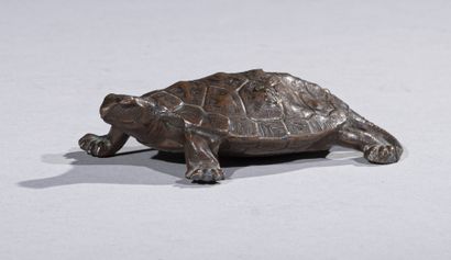 null JAPAN, Meiji era (1868-1912)

Turtle in copper alloy. A dent and damage

L.9,5...