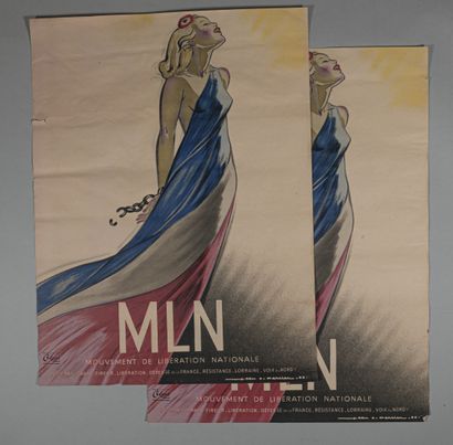 null [LIBERATION] - Jean Adrien MERCIER (1899-1995)

France freed from its chains

Two...