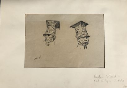 France

Preparatory study, drawing of a First...