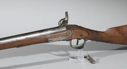 null France

Piston rifle

Wooden stock with cheekpiece, transformed military lock,...
