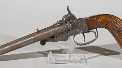 null France

Piston pistol with system 

Wooden stock Renaissance light wood decorated...