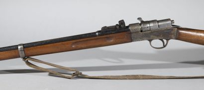 null France

Buffalo Lebel rifle 

Wooden frame, remainder of jasper on the metal...