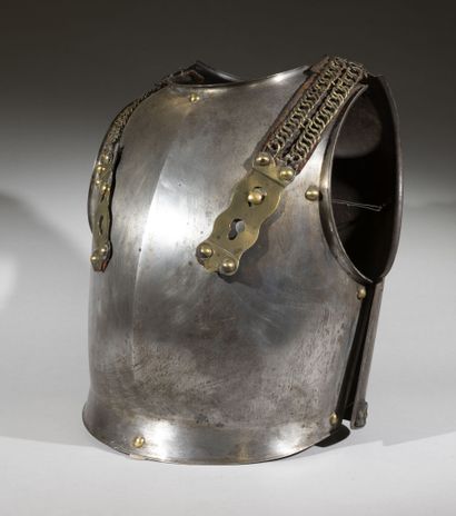 null France

Troop breastplate model 1855

In steel riveted with brass, missing a...