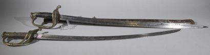 null France

Set of 2 infantry sabers 

One 1845 bad condition, (92 cm) and one 1821...