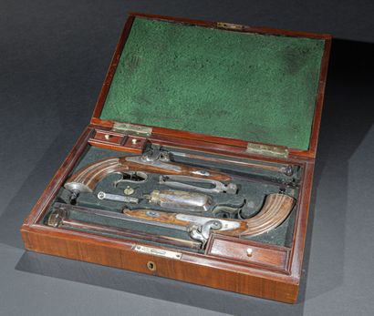 null Germany

Pair of Dueling Pistols in box "EBIGT in FREIBERG 

Renaissance wood...