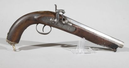 null France

Pistol of shooting with piston

Restored wooden frame, lion head cap...