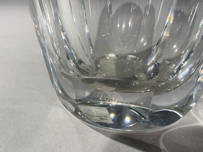 null CRISTALLERIE MOSER 

Vase ovoïde à pans coupés en cristal blanc taillé ornementé...