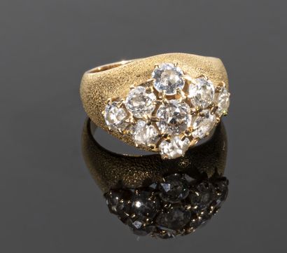 Ring of small finger in yellow gold 18K (750°/°°°)...