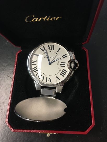 CARTIER
Chrome-plated steel travel alarm...