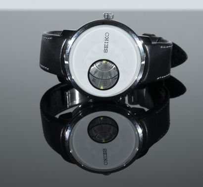 SEIKO
Watch in steel and black ceramic, model...