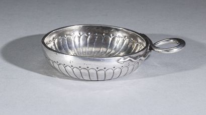 null Wine cup with channels and hollow pearls, snake handle, later engraved JN JONAU
18th...