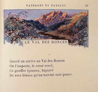 null DES GACHONS (André) - ROLLINAT (Maurice). Landscapes and peasants. Poetry. Paris,...