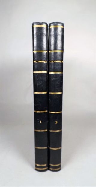 null BONNEFOUS (Eugène). L'Allobroge. Grenoble, Baratier, 1840-1842. 2 vol. in-4°,...