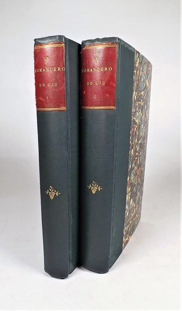 null RENAL (Ant.). Le romancero du Cid. Lyon, Louis Perrin, 1842. 2 volumes in-8,...