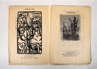 null [AUDIN (M.)]. Les 2 collines à leurs amis. Lyon, Audin, 1924. In-12 en feuilles,...