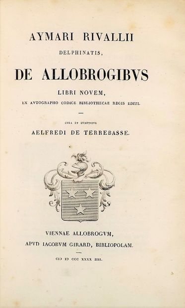 RIVALLIUS (A.). De allobrogibus, Libri Novem…...