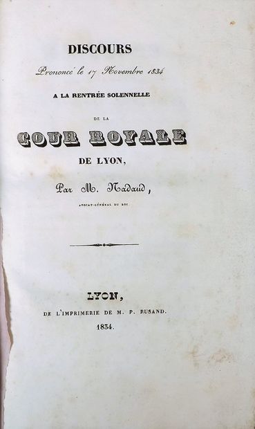 null MELANGES MERCURIALES. 4 volumes in-8 numérotés 2,3,4,5, contenant une quarantaine...