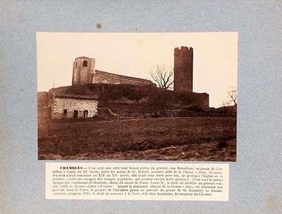 null Photograph - ROUGET (A). Historical monuments of France (Loire). In-4°, s.d.,...