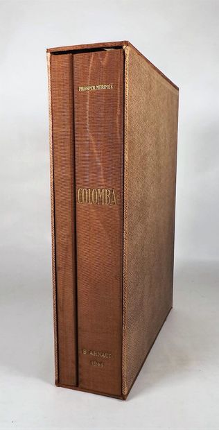 null MERIMEE (Prosper). Colomba. Paris, Arnaud, 1944. 2 volumes (dont 1 pour la suite)...