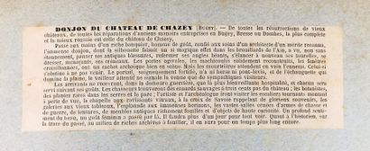 null Photographie - ROUGET (A). Châteaux de l'Ain. Coffret in-4°, s.d., demi chagrin...