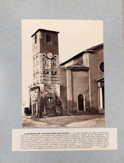 null Photographie - ROUGET (A). Monuments historiques de France (Rhône). In-4°, s.d.,...