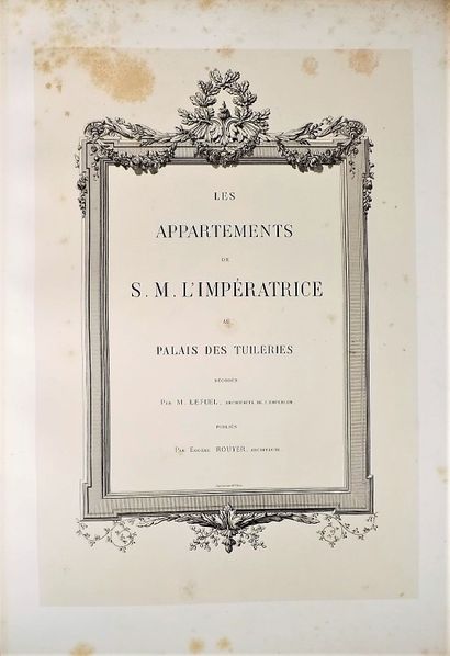 null DARDEL (René). Monographie du Palais du Commerce de Lyon. Paris, Morel (Imprimerie...