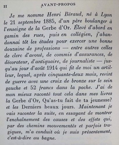 null BERAUD (H). QUINZE JOURS AVEC LA MORT. La chasse au lampiste. Paris, Plon, 1951....