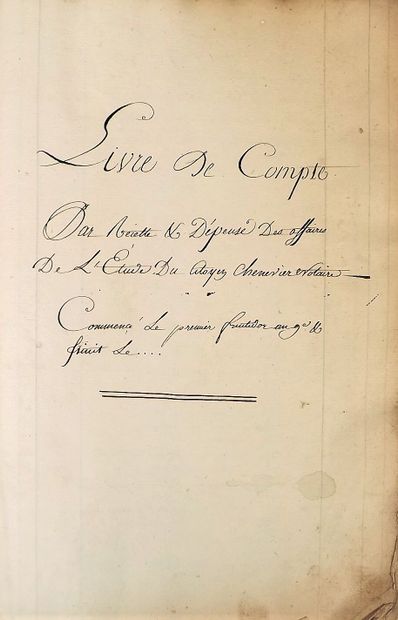 null Manuscrit - STATUT et nouveau règlement pour la Confrairie (sic) de Saint Joseph...