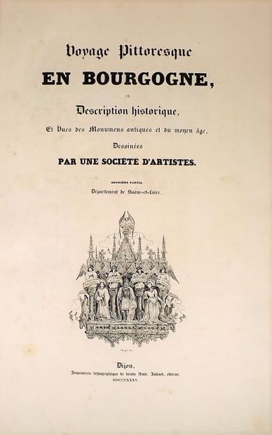 null [MAILLARD DE CHAMBURE (Charles-Hippolyte)]. Voyage pittoresque en Bourgogne,...