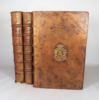 null MORERI (Louis). Le grand dictionnaire historique. 5 volumes in-folio, veau,...