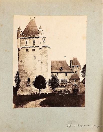 null Photograph - ROUGET (A). Castles of the Ain. Box in-4°, s.d., half brown chagrin...