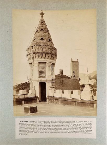 null Photographie - ROUGET (A). Monuments historiques de France (Savoie). 1 chemise...