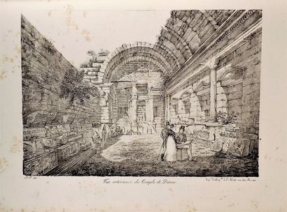 null SEYNES (A. de). Monuments romains de Nîmes. Paris, Didot, 1818. In folio, demi...