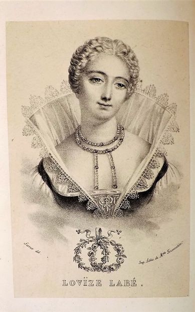 null LABE (Louise). Evvres de Lovïze Labé lionnoize. Lyon, Durand et Perrin, 1824....