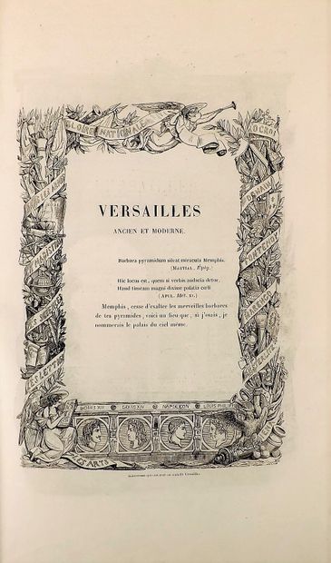 null LABORDE (Alexandre de). Versailles ancien et moderne. Paris, Imprimerie d'A....