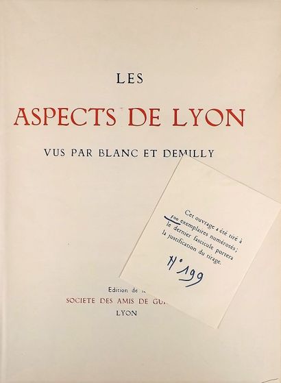 null Photography - BLANC ET DEMILLY. Les Aspects de Lyon. Lyon, Société des Amis...