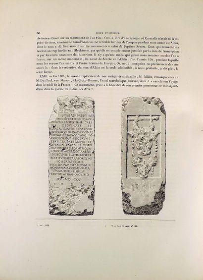 null BOISSIEU (Alphonse de). Ancient inscriptions of Lyon reproduced according to...