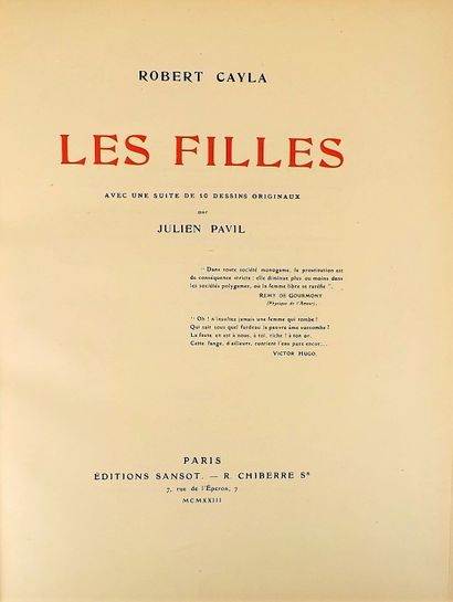 null Curiosa - [BERRY (A)]. Poèmes brûlants à Priscille. Paris, Haumont, 1961. In-4°...