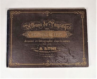 ALBUM DE PAYSAGES DES ENVIRONS DE LYON. Lyon,...