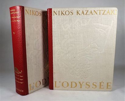 null KAZANTZAKI (Nikos). L'Odyssée. 48 lithographies originales : André Cottavoz...