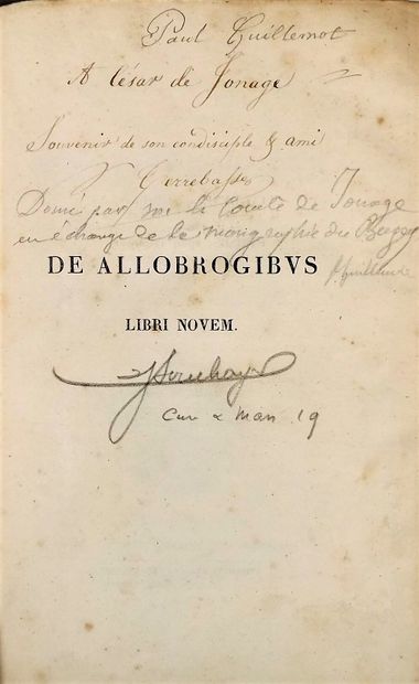 null RIVALLIUS (A.). De allobrogibus, Libri Novem… Viennae Allobrogum, Girard, 1844....