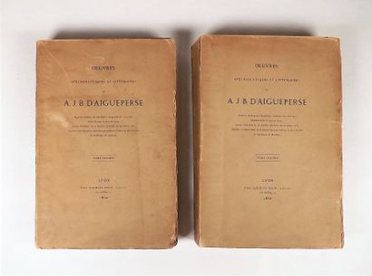 null AIGUEPERSE (Antoine Jean Baptiste d'). Archaeological and literary works. Lyon,...